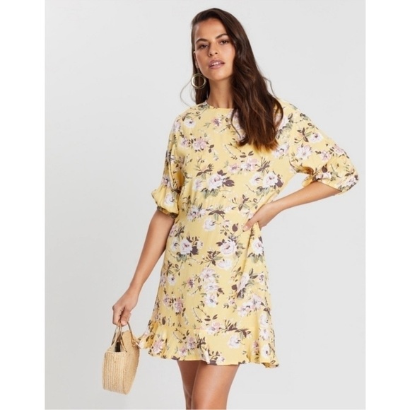 Faithfull The Brand Floral Jeanette Mini Dress - Picture 1 of 8